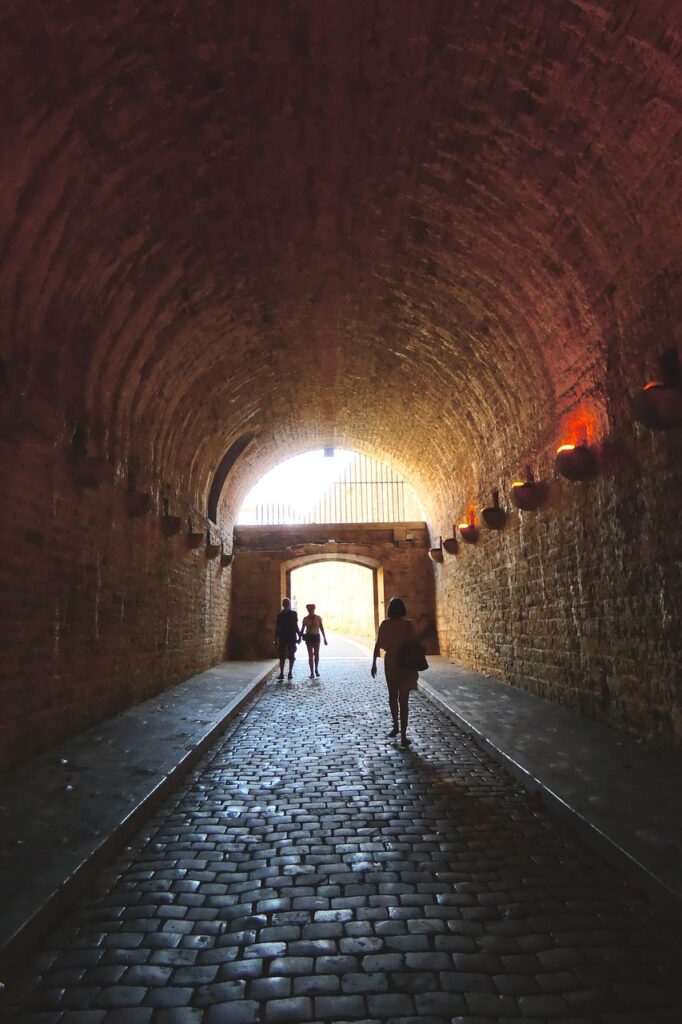 fortress, tunnel, architecture